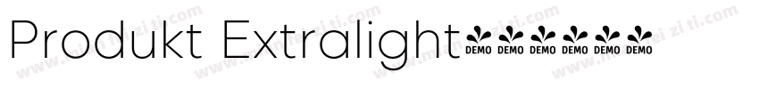 Produkt Extralight字体转换